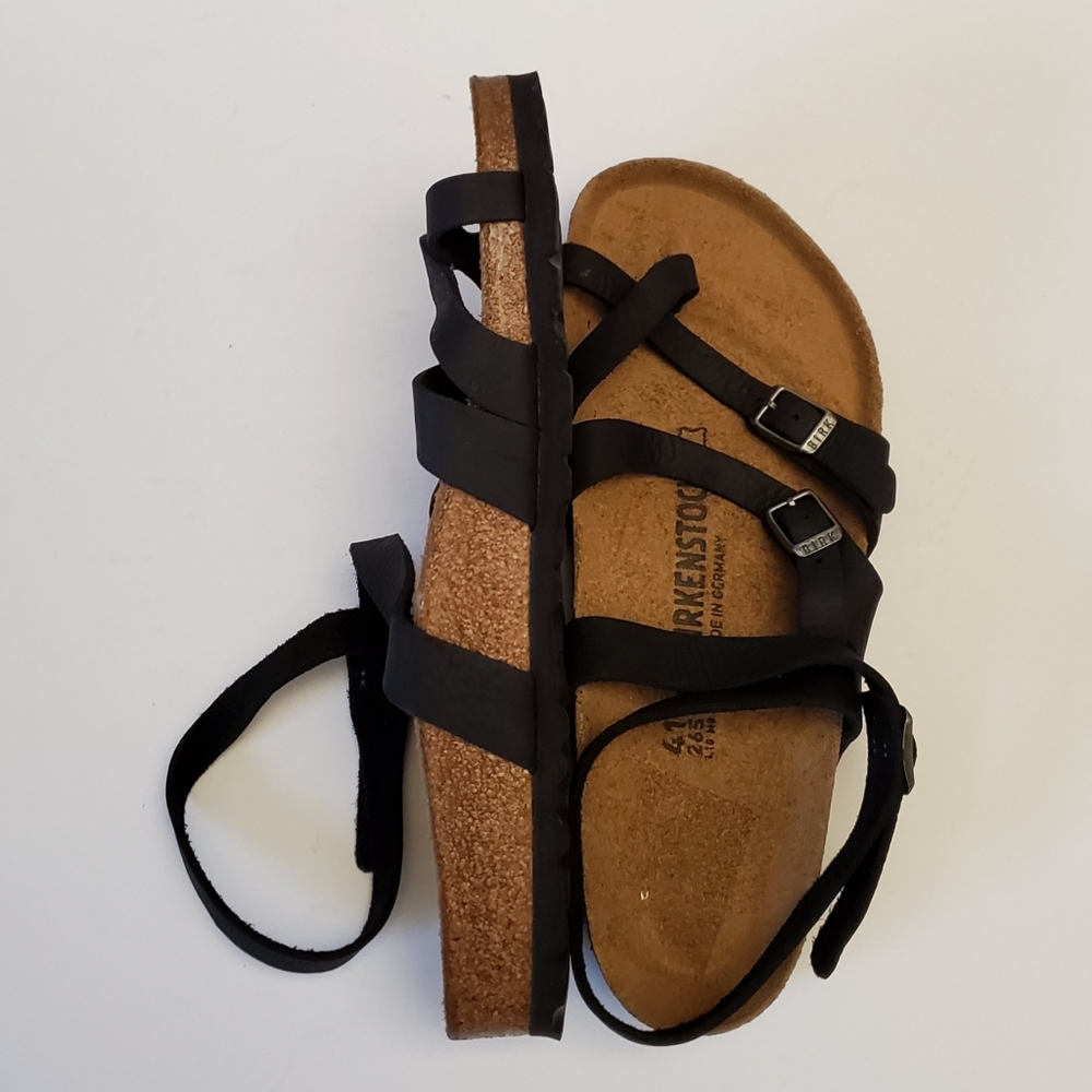 Birkenstock Seres Black Leather Sandals 41 - Picture 4 of 5